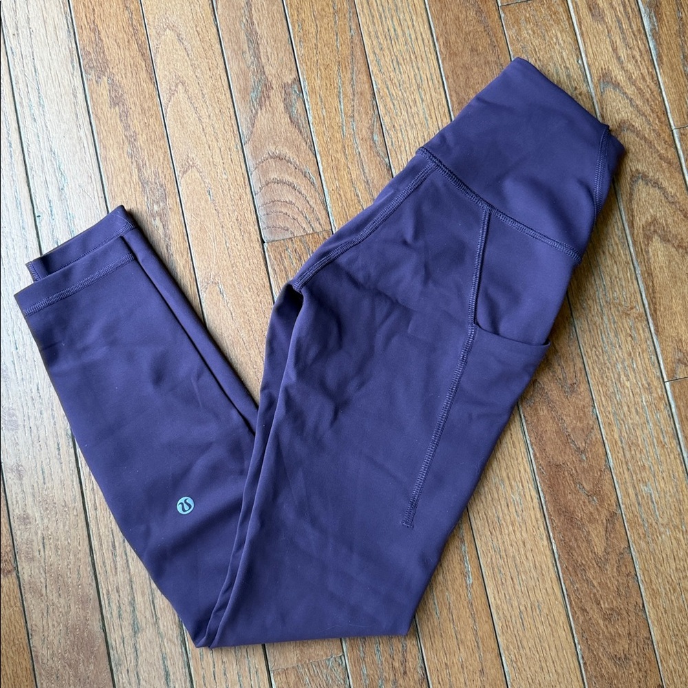 Lululemon Wunder Train High-Rise Tight 25" size 2 Grape Thistle
